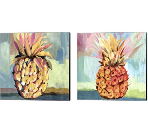 Pineapple 2 Piece Canvas Print Set by Posters International Studio