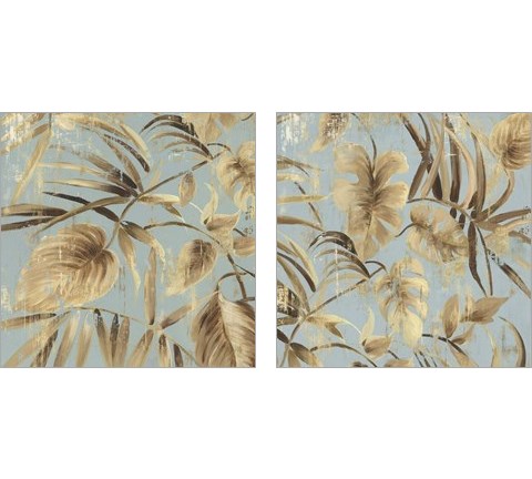 Gold Palms 2 Piece Art Print Set by Asia Jensen