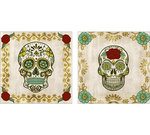 Day of the Dead 2 Piece Art Print Set by Melissa Wang