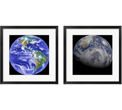 Space Photography 2 Piece Framed Art Print Set