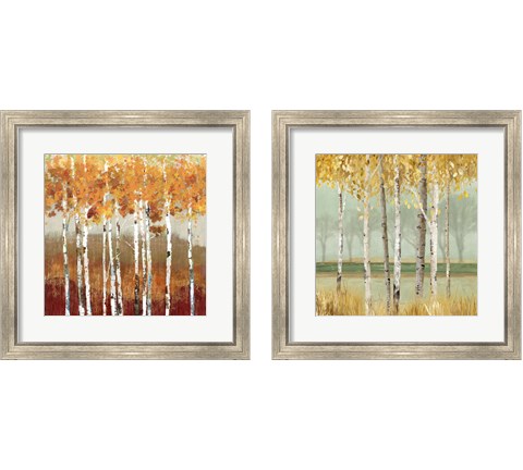 Golden Birch 2 Piece Framed Art Print Set by Allison Pearce