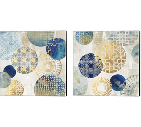 Gold Rings 2 Piece Canvas Print Set by Aimee Wilson