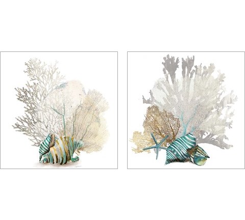 Coral 2 Piece Art Print Set by Aimee Wilson