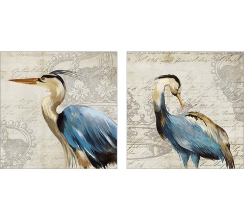 Heron 2 Piece Art Print Set by Aimee Wilson
