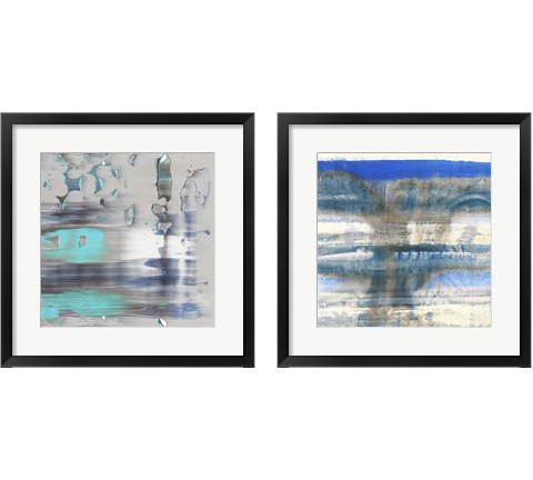 Blue Swim 2 Piece Framed Art Print Set by PI Galerie
