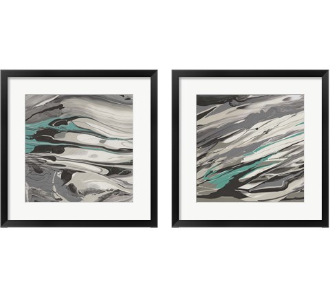 Marble Dust 2 Piece Framed Art Print Set by PI Galerie
