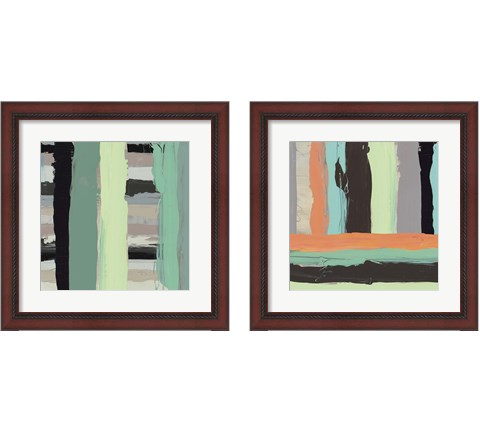 Alt Stripes 2 Piece Framed Art Print Set by PI Galerie