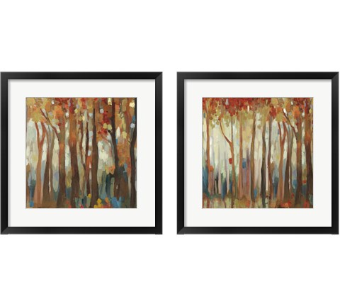 Marble Forest  2 Piece Framed Art Print Set by Allison Pearce