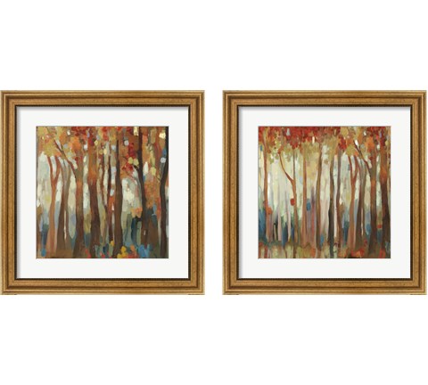 Marble Forest  2 Piece Framed Art Print Set by Allison Pearce