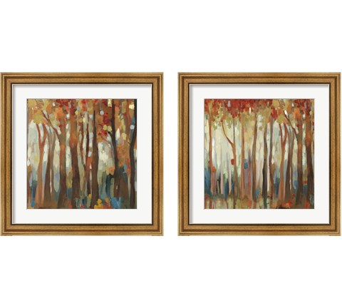 Marble Forest  2 Piece Framed Art Print Set by Allison Pearce
