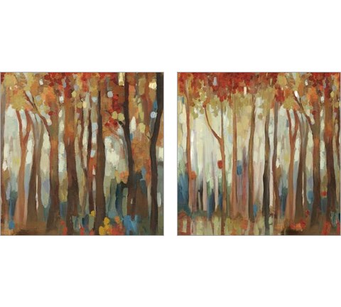 Marble Forest  2 Piece Art Print Set by Allison Pearce