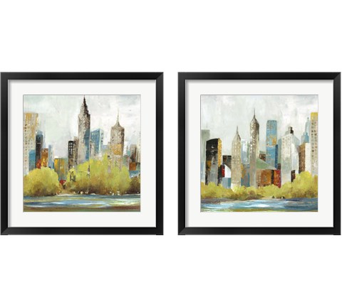 Hudson Ferry 2 Piece Framed Art Print Set by Allison Pearce