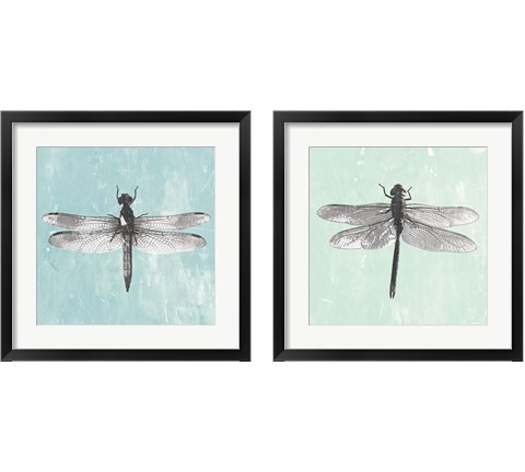 Dragonfly  2 Piece Framed Art Print Set by PI Galerie