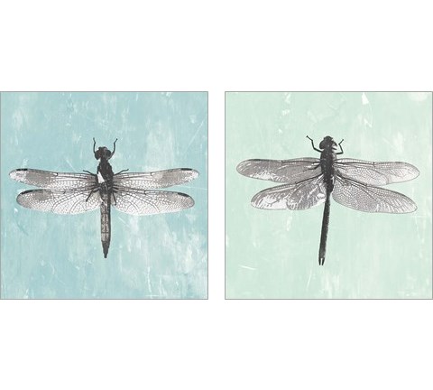 Dragonfly  2 Piece Art Print Set by PI Galerie