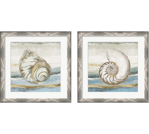 Pacific Touch  2 Piece Framed Art Print Set by Aimee Wilson