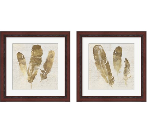 Feather Softly 2 Piece Framed Art Print Set by Aimee Wilson