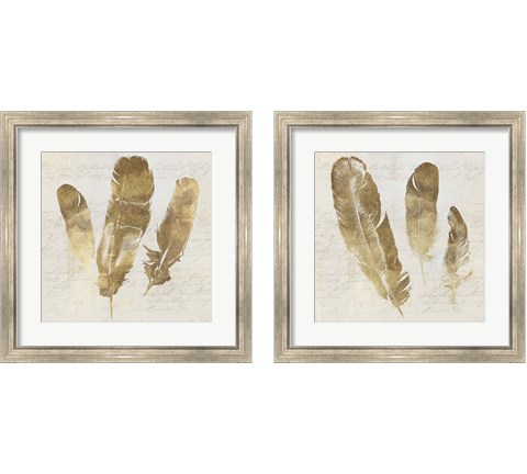 Feather Softly 2 Piece Framed Art Print Set by Aimee Wilson