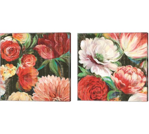 Lavish Blooms 2 Piece Canvas Print Set by Asia Jensen