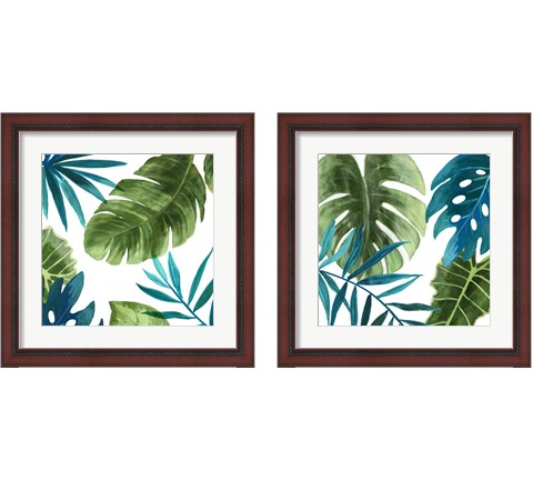 Tropical Leaves 2 Piece Framed Art Print Set by Asia Jensen