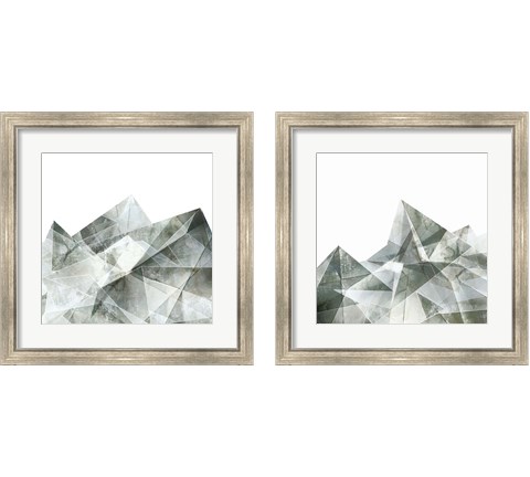 Paper Mountains 2 Piece Framed Art Print Set by Posters International Studio