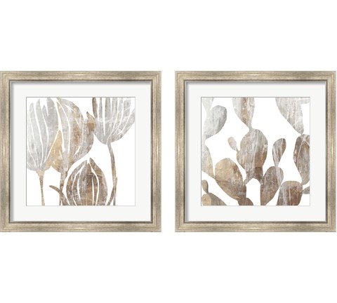 Marble Foliage 2 Piece Framed Art Print Set by Posters International Studio