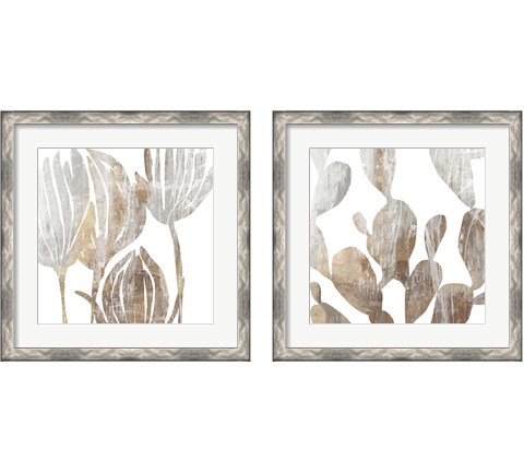Marble Foliage 2 Piece Framed Art Print Set by Posters International Studio