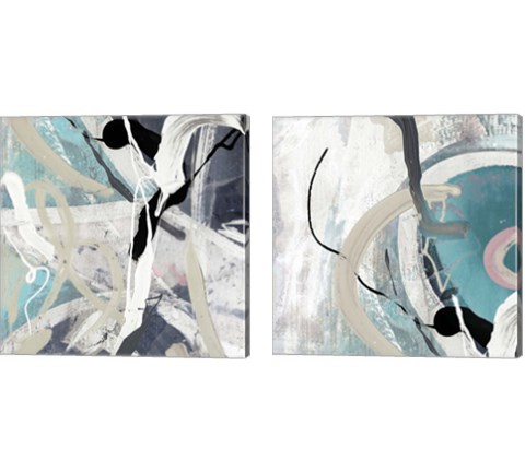 Tangled Teal 2 Piece Canvas Print Set by Posters International Studio