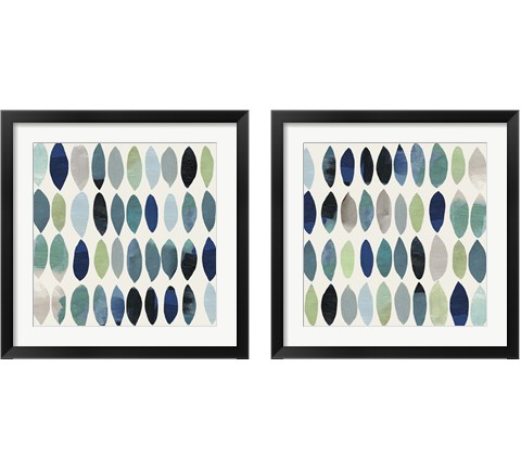 Leaf Abstract 2 Piece Framed Art Print Set by Posters International Studio