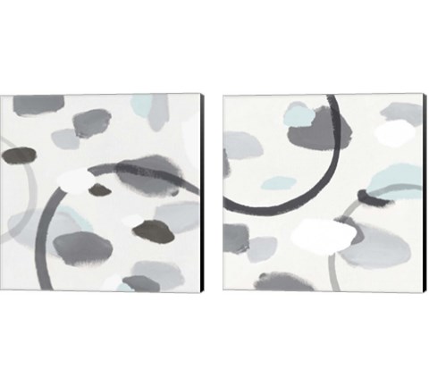 Grey 2 Piece Canvas Print Set by Isabelle Z