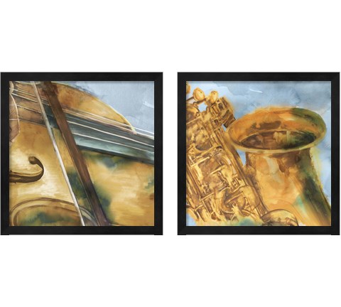 Musical Instrument 2 Piece Framed Art Print Set by Eva Watts