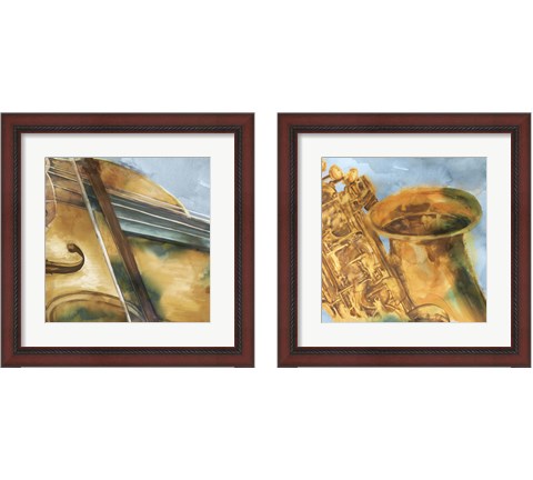 Musical Instrument 2 Piece Framed Art Print Set by Eva Watts