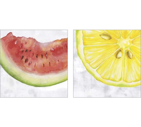 Fruit 2 Piece Art Print Set by Eva Watts