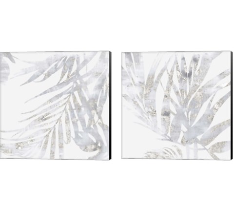Faded Leaves 2 Piece Canvas Print Set by Eva Watts