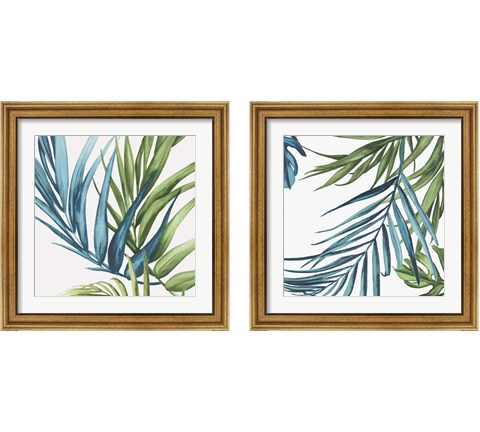 Palm Leaves 2 Piece Framed Art Print Set by Eva Watts