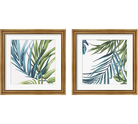 Palm Leaves 2 Piece Framed Art Print Set by Eva Watts