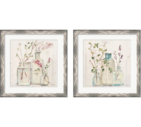 Blossoms on Birch 2 Piece Framed Art Print Set by Cheri Blum