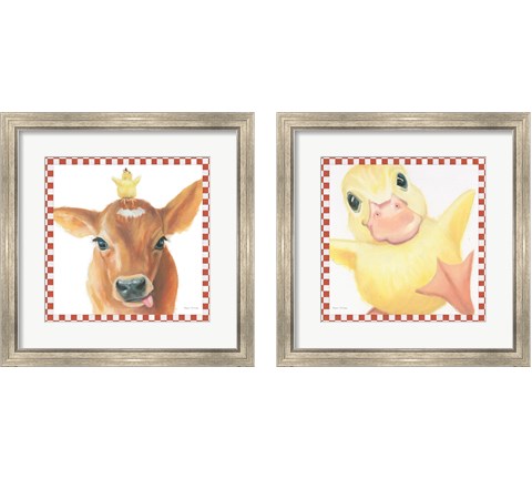 Farm Friends 2 Piece Framed Art Print Set by Myles Sullivan