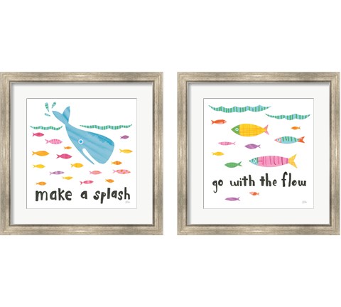 Ocean Splash 2 Piece Framed Art Print Set by Melissa Averinos