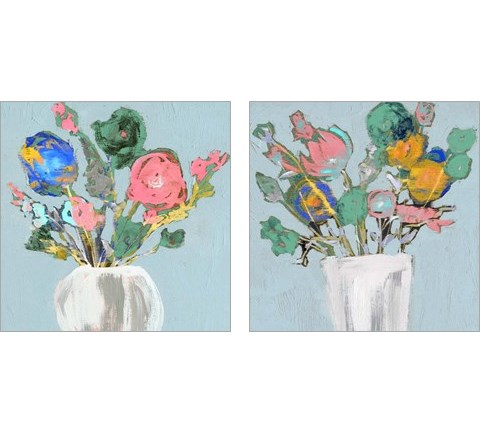 Fun Bouquet 2 Piece Art Print Set by Jennifer Goldberger