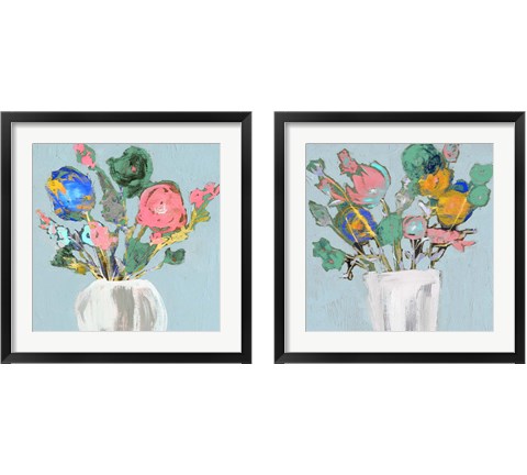 Fun Bouquet 2 Piece Framed Art Print Set by Jennifer Goldberger