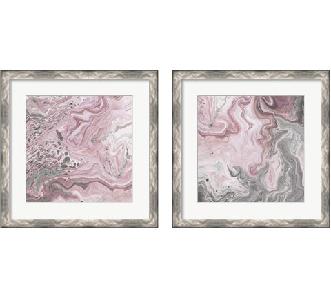 Blush Minerals 2 Piece Framed Art Print Set by Jarman Fagalde