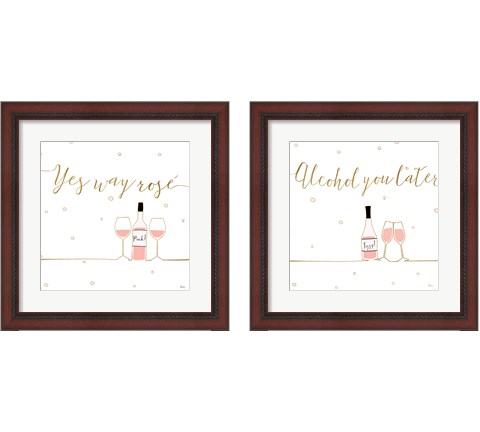 Underlined Bubbly 2 Piece Framed Art Print Set by Veronique Charron