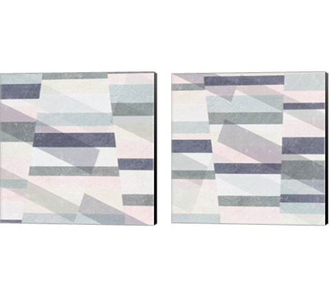 Pastel Reflections 2 Piece Canvas Print Set by Moira Hershey