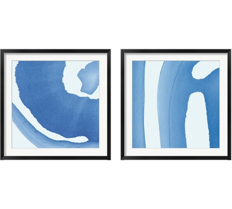 Batik Blue 2 Piece Framed Art Print Set by Piper Rhue