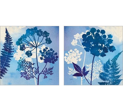 Blue Sky Garden 2 Piece Art Print Set by Studio Mousseau