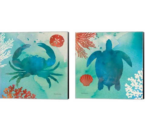 Under the Sea 2 Piece Canvas Print Set by Studio Mousseau