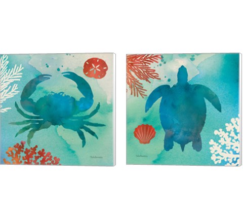 Under the Sea 2 Piece Canvas Print Set by Studio Mousseau
