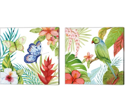 Treasures of the Tropics 2 Piece Canvas Print Set by Kathleen Parr McKenna