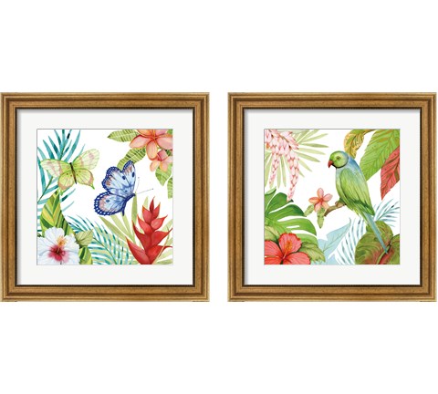 Treasures of the Tropics 2 Piece Framed Art Print Set by Kathleen Parr McKenna