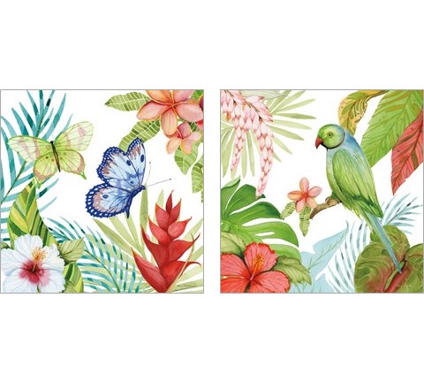 Treasures of the Tropics 2 Piece Art Print Set by Kathleen Parr McKenna